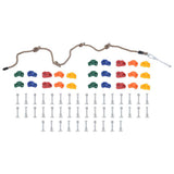 Climbing Stones with Rope 25 pcs Multicolour 93174