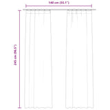 Blackout Curtains 2 pcs with Hooks Velvet Beige 140x245 cm 134510