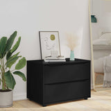 Storage Cabinet 80 x 48 x 57 cm Engineered Wood Black 888818