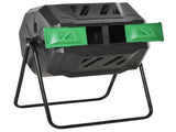 160L 360&deg Rotating Dual Chamber Composter - Black T3398P377637