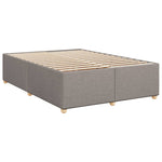 Box Spring Bed with Mattress Taupe 140x200 cm Fabric 3285384