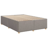 Box Spring Bed with Mattress Taupe 140x200 cm Fabric 3285384