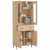 Highboard Sonoma Oak 69.5x34x180 cm Engineered Wood 3198548