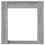 Fireplace Surround Grey Sonoma 100x20x100 cm Engineered Wood 854576