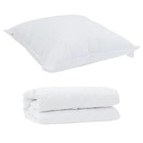Duvet Set with Pillow 2 pcs White Microfibre 3376816