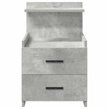 Bedside Cabinet with 2 Drawers Concrete Grey 40x36.5x62 cm 858638