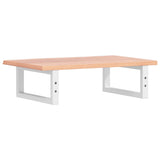 Basin Shelf Wall Mounted Steel and Solid Wood Oak 3302560