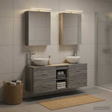 Bathroom Cabinet Set 5 pcs Grey Sonoma Engineered Wood 3406676