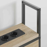 Storage Headboard with Charging Station Sonoma oak 160 cm 859816