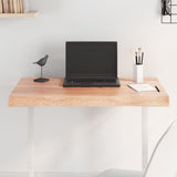 Table Top Light Brown 80x60x cm Treated Solid Wood Live Edge 363946