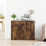 Sideboard Smoked Oak 88x30x70 cm Engineered Wood 815366