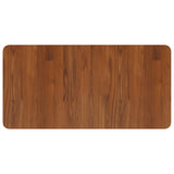 Basin Shelf Wall Mounted Steel and Solid Wood Oak 3302347