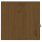 ZNTS Wall Cabinet Honey Brown 80x30x30 cm Solid Wood Pine 818381