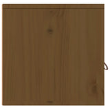 ZNTS Wall Cabinet Honey Brown 80x30x30 cm Solid Wood Pine 818381
