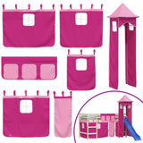 Curtains for Loft Bed with Tower Pink Polyester 835924