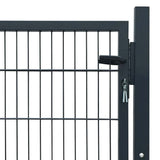 Fence Gate Steel Anthracite 100x100 cm 142026