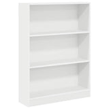 Bookcase White 80x24x109 cm Engineered Wood 857835