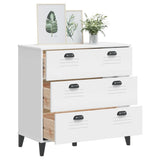 Drawer Cabinet VIKEN White Engineered Wood 374920