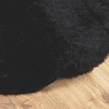 Shaggy Rug High Pile NAVARRA Black 240x240 cm Polyester 4102926