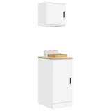 Garage Cabinets 2 pcs White Engineered Wood 3328296