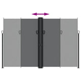 Retractable Side Awning Black 220x1000 cm 4004774