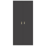 Storage Cabinet Black 90 x 40 x 200 cm Steel 3406172