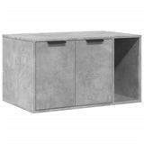Cat Litter Box Enclosure Concrete Grey 80x50x45 cm Engineered Wood 857736