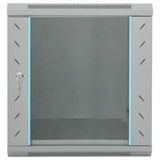 Network Cabinet with Storage Grey 53 x 60 x 60 cm Steel 42017658