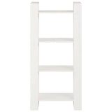 Book Cabinet/Room Divider White 60x35x125 cm Solid Wood 813885