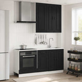 Kitchen Unit KALMAR 5 pcs Black Engineered Wood 3438246