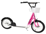Kids Scooter, Kick Stunt Scooter with Adjustable Handlebar, Dual Brakes, Basket, Cupholder, T3398P348523