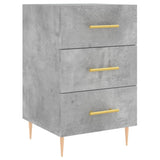 Bedside Cabinet Concrete Grey 40x40x66 cm Engineered Wood 827648