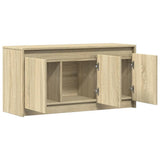 TV Cabinet with LED Sonoma Oak 100x34x50 cm Engineered Wood 852210