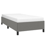 Bed Frame without Mattress Dark Grey 90x190 cm Single Single Fabric 349855