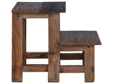 Stool Natural 37 x 37 x 46 cm Mahogany Wood 42012398