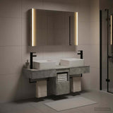 Bathroom Cabinet Set 4 pcs Concrete Grey Engineered Wood 3406306