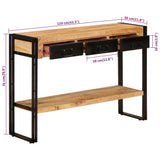 Console Table 110x30x76 cm Solid Wood Mango 348159
