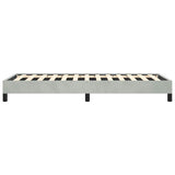Bed Frame without Mattress Light Grey 100x190 cm Twin Velvet 347000