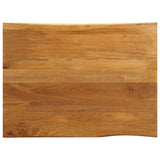 Table Top 110x80x2.5 cm Live Edge Solid Wood Mango 370773