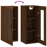 ZNTS Wall Mounted Cabinet Brown Oak 34.5x34x90 cm 828931