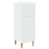 Drawer Cabinet White 33 x 34.5 x 90 cm Engineered Wood 894615