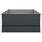 Planter Anthracite 195 x 100 x 45 cm Galvanised Steel 42018219