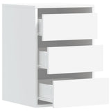 Corner Chest of Drawers White 40x41x58 cm Engineered Wood 852834