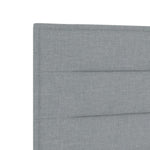 ZNTS Bed Frame Light Grey 120x200 cm Fabric 3344641