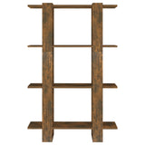 Book Cabinet/Room Divider Smoked Oak 80x30x123.5 cm 813575