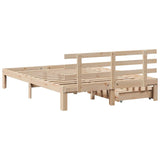 Bed Frame with Drawers without Mattress 140x190 cm 3302002