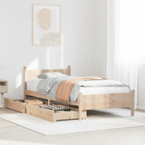 Bed Frame without Mattress 90x200 cm Solid Wood Pine 3309779