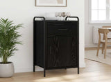 Sideboard Black Oak 40 x 33 x 80.5 cm Engineered Wood 8013806