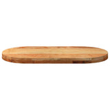 Table Top Light Brown 80x40x4 cm Solid Wood Oak Oval 4009073
