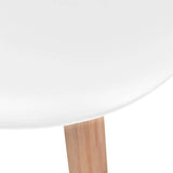Dining Chairs 2 pcs White Plastic 244771